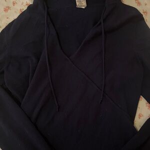 REI Blue V-Neck Sweater